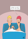 Cartoon: Spott (small) by luftzone tagged thomas,luft,cartoon,lustig,cartoonalarm,spott,bett,ehepaar,mann,frau,schlafzimmer