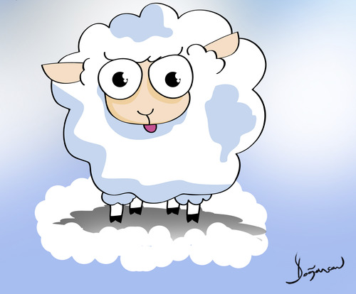 Cartoon: sheep (medium) by Dogan Can Alpaslan tagged cartoon