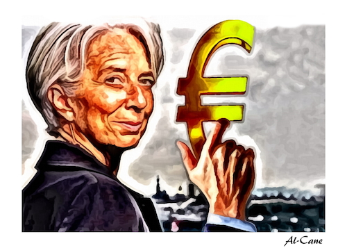 Cartoon: Bond...Euro-Bond (medium) by Al-Cane tagged eurobond,christine,lagarde,ezb,euro,bond