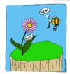 Cartoon: Ruhetag (small) by brezeltaub tagged biene,blume,ruhetag,honig,umsonst,deprimiert,ernte,schlecht,brezeltaub,sex,dick,brummer,lustig,süss,sweet,honey,bee,kacke,shit,happens,pech,scheisse