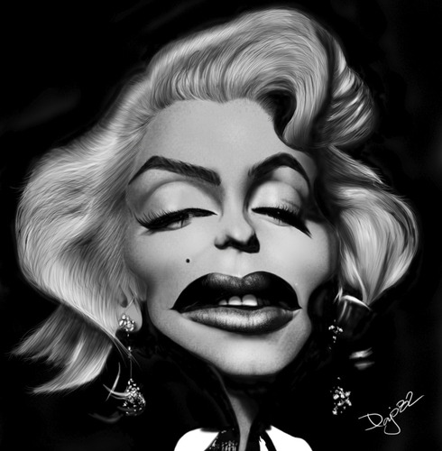 Cartoon: Marylin Monroe (medium) by Pajo82 tagged marylin,monroe