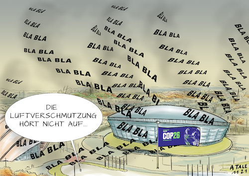 Cartoon: COP 26  Viel heiße Luft (medium) by Ago tagged un,klimakonferenz,cop,26,glasgow,debatten,reden,verhandlungen,beschwörungen,versprechungen,erwartungen,umwelt,klimaschutz,klimaneutralität,temperaturanstieg,reduzierung,kohlendioxid,ausstoß,atmosphäre,treibhausgase,dringlichkeit,langatmigkeit,scheinerfolge,kritik,skepsis,greenpeace,umweltaktivisten,friday,for,future,bla,politik,caricature,karikatur,cartoon,pressezeichnung,illustration,tale,agostino,natale,un,klimakonferenz,cop,26,glasgow,debatten,reden,verhandlungen,beschwörungen,versprechungen,erwartungen,umwelt,klimaschutz,klimaneutralität,temperaturanstieg,reduzierung,kohlendioxid,ausstoß,atmosphäre,treibhausgase,dringlichkeit,langatmigkeit,scheinerfolge,kritik,skepsis,greenpeace,umweltaktivisten,friday,for,future,bla,politik,caricature,karikatur,cartoon,pressezeichnung,illustration,tale,agostino,natale