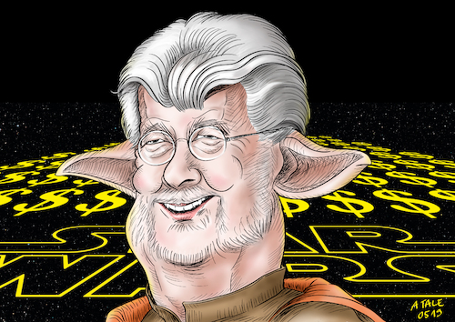 George Lucas Karikatur George Lucas Karikatur