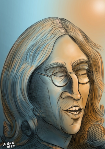 John Lennon Karikatur