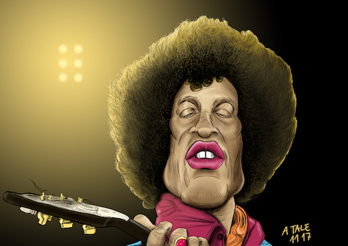 Cartoon: Karikatur Jimi Hendrix (medium) by Ago tagged jimi,hendrix,1942,1970,75,geburtstag,usa,amerikanischer,gitarrist,komponist,sänger,elektrische,gitarre,experimentell,innovativ,progressive,rockmusik,fuzz,verzerrungen,improvisationen,sologitarre,leadgitarrist,vorreiter,monterey,pop,festival,woodstock,hey,joy,hall,of,fame,alkohol,drogenkonsum,früher,tod,porträt,karikatur,caricature,bild,zeichnung,illustration,tale,agostino,natale,jimi,hendrix,1942,1970,75,geburtstag,usa,amerikanischer,gitarrist,komponist,sänger,elektrische,gitarre,experimentell,innovativ,progressive,rockmusik,fuzz,verzerrungen,improvisationen,sologitarre,leadgitarrist,vorreiter,monterey,pop,festival,woodstock,hey,joy,hall,of,fame,alkohol,drogenkonsum,früher,tod,porträt,karikatur,caricature,bild,zeichnung,illustration,tale,agostino,natale