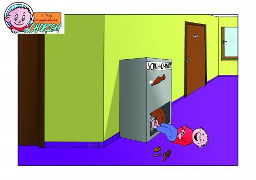Cartoon: Schorsch Kille Kille (medium) by Ago tagged kids,kind,comic,erfinderisch,lausbub,kille,schorsch