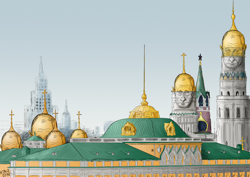 Kreml in St. Putinburg umbenannt Kreml in St. Putinburg umbenannt