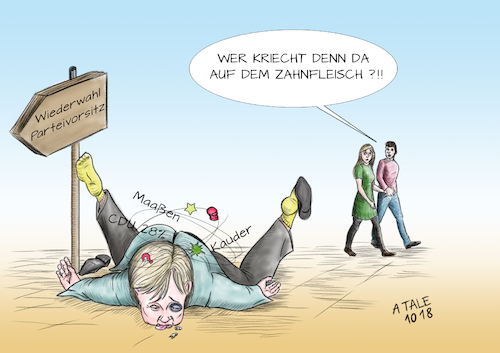 Merkel angezählt Merkel angezählt
