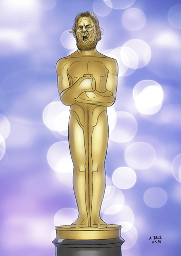 Cartoon: Oscar für Leo (medium) by Ago tagged leonardo,dicaprio,oscar,hollywood,film,movie,the,revenant,schauspieler,erstmals,academy,award,2016,auszeichnung,nominierungen,hauptrolle,actor,leading,role,star,statue,portraet,cartoon,karikatur,illustration,leonardo,dicaprio,oscar,hollywood,film,movie,the,revenant,schauspieler,erstmals,academy,award,2016,auszeichnung,nominierungen,hauptrolle,actor,leading,role,star,statue,portraet,cartoon,karikatur,illustration