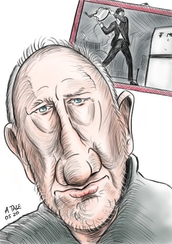 Pete Townshend Karikatur Pete Townshend Karikatur