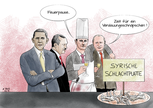Syrische Schlachtplatte Syrische Schlachtplatte