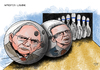 Cartoon: Apropos Lawine (small) by Ago tagged wolfgang,schaeuble,thomas,de,maiziere,cdu,regierung,fluechtlingskrise,fluechtlingsdrama,fluechtlinge,debatte,lawine,ausdruck,ton,verschaerfung,rhetorik,einschraenkung,asylrecht,asyl,syrien,nachzug,familien,dublin,abkommen,grenze,grenzkontrollen,transitzon