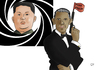 Cartoon: Barack Bond (small) by Ago tagged sony,hack,hacker,zensur,drohung,kino,anschlag,film,the,interview,zurückgezogen,sonyleaks,drehbuch,james,bond,hollywood,barack,obama,usa,amerika,präsident,beschuldigung,nordkorea,verantwortlich,kim,jong,un,diktator,fbi,einschüchterung,geheimdienste,spion,k