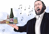 Cartoon: Belcanto und buon gusto (small) by Ago tagged luciano,pavarotti,tenor,todestag,klassik,oper,arien,gesang,sänger,musik,leibesfülle,italien,modena,emilia,romagna,spezialitäten,gastronomie,karikatur,porträt,caricature,illustration,tale,agostino,natale