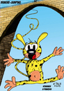 Cartoon: Bungee-Jumping (small) by Ago tagged marsupilami franquin comic bungee jumping animals