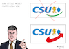 Cartoon: CSU neues Logo (small) by Ago tagged csu,landtagswahl,2018,bayern,rechtsruck,ministerpräsident,söder,parteichef,seehofer,polarisieren,dobrindt,konkurrenz,afd,polemik,scharfe,töne,stammtisch,parolen,furcht,verlust,absolute,mehrheit,extremismus,hetze,asylpolitik,gegen,objektivität,toleranz,humanismus,änderung,logo,partei,politik,karikatur,cartoon,pressezeichnung,illustration,tale,agostino,natale