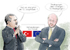 Cartoon: EU Türkei 72 Bedingungen (small) by Ago tagged eu,türkei,verhandlungen,visafreiheit,72,bedingungen,offen,anti,terror,gesetze,ändern,entschärfen,voraussetzung,kraftprobe,drohung,aufkündigung,flüchtlingspakt,deal,recep,erdogan,präsident,martin,scholz,jungfrauen,missverständnis,europa,politik,karikatur