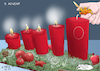 Cartoon: Fünfter Advent (small) by Ago tagged corona,virus,covid,neunzehn,pandemie,vierte,welle,hohe,inzidenzen,steigende,auslastung,intensivstationen,neue,mutation,omikron,boostern,dritte,impfung,vorziehen,fünfte,düstere,prognosen,weihnachten,adventskranz,kerzen,politik,caricature,karikatur,cartoon,pressezeichnung,illustration,tale,agostino,natale