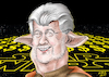 Cartoon: George Lucas Karikatur (small) by Ago tagged george,lucas,regisseur,autor,usa,star,wars,geburtstag,hollywood,film,saga,science,fiction,kult,weltraumepos,märchen,yoda,dollarzeichen,karikatur,caricature,gesicht,porträt,bild,cartoon,pressezeichnung,illustration,tale,agostino,natale