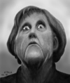 Cartoon: I m not amused (small) by Ago tagged angela,merkel,cdu,bundeskanzlerin,portrait,porträt,caricature,karikatur