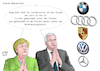 Cartoon: Klares Bekenntnis (small) by Ago tagged horst,seehofer,angela,merkel,cdu,csu,wahlkampf,bekenntnis,festhalten,verbrennungsmotor,bedingung,koalitionsvertrag,diesel,benziner,autobranche,auto,kfz,industrie,wirtschaft,macht,mangelnde,distanz,brückentechnologie,blockade,innovation,zukunft,alternative,antriebe,motoren,abgas,skandal,betrug,konsequenzen,stickoxide,feinstaub,umwelt,umweltschutz,automarken,logo,kreuz,symbol,anbeten,ave,maria,religion,politik,karikatur,cartoon,illustration,tale,agostino,natale