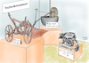 Cartoon: Museumsreif (small) by Ago tagged dieselmotor,diesel,abgasskandel,betrug,software,manipulation,fahrverbot,gerichtsurteil,stuttgart,umweltschutz,grenzwerte,stickstoffdioxid,belastung,feinstaub,wertverlust,zukunft,autobranche,absatzzahlen,dieselfahrzeuge,einbruch,nachruestung,alte,autos,autogipfel,august,2017,veraltete,technik,wirtschaft,politik,karikatur,cartoon,illustration,tale,agostino,natale