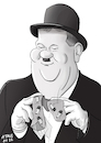 Cartoon: Oliver Hardy (small) by Ago tagged oliver,hardy,usa,schauspieler,komödiant,komiker,slapstick,duo,stan,laurel,komikerpaar,ikonen,legenden,hollywood,goldene,ära,stummfilm,sketche,filme,jahrestag,geburtstag,1892,1957,karikatur,caricature,gesicht,porträt,bild,cartoon,pressezeichnung,illustration,tale,agostino,natale