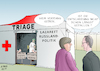 Cartoon: Politische Triage (small) by Ago tagged eu,europa,deutschland,bundeskanzlerin,angela,merkel,außenminister,heiko,maas,russland,putin,präsident,autokratie,regime,unterdrückung,opposition,verbot,gewalt,demonstrationen,verhaftungen,nawalny,ausweisung,diplomaten,schwierige,beziehung,differenzen,disput,kontroverse,energieversorgung,nord,stream,verlegung,pipeline,lieferung,erdgas,import,wirtschaftsinteressen,handel,dilemma,sanktionen,protest,einhaltung,menschenrechte,demokratie,lazarett,triage,entweder,oder,realpolitik,politik,caricature,karikatur,cartoon,pressezeichnung,illustration,tale,agostino,natale