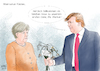 Cartoon: Rendezvous in Washington (small) by Ago tagged angela merkel antrittsbesuch donald trump bundeskanzlerin usa praesident amerika washington weisses haus treffen reise gespraeche kennenlernen verstimmungen unterschiedliche auffassungen populist vereinfacher extrem ressentiments alternative fakten verdrehung wahrheit luegen date parodie rote rosen verwelkte blumen politik karikatur cartoon illustration tale agostino natale