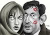 Cartoon: Serge Gainsbourg mit Jane Birkin (small) by Ago tagged serge,gainsbourg,jane,birkin,sänger,musiker,chansonnier,komponist,frankreich,karikatur,porträt,gesicht,zeichnung,illustration,bild,caricature,tale,agostino,natale