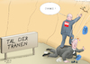 Cartoon: Stützenhilfe (small) by Ago tagged bundestagswahl,deutschland,kanzlerkandidaten,olaf,scholz,spd,armin,laschet,cdu,csu,umfragewerte,prognosen,absturz,umkehrung,favoritenrolle,wiederbelebung,sozialdemokraten,unfreiwillige,unterstützung,grube,fettnäpfchen,hochklettern,politik,caricature,karikatur,cartoon,pressezeichnung,illustration,tale,agostino,natale