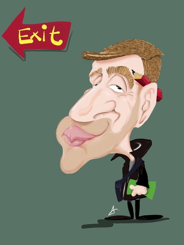 Cartoon: Gary D (medium) by Andyp57 tagged caricature,ipad