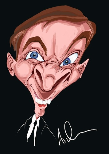 Cartoon: Kenneth Williams (medium) by Andyp57 tagged caricature,wacom,painter