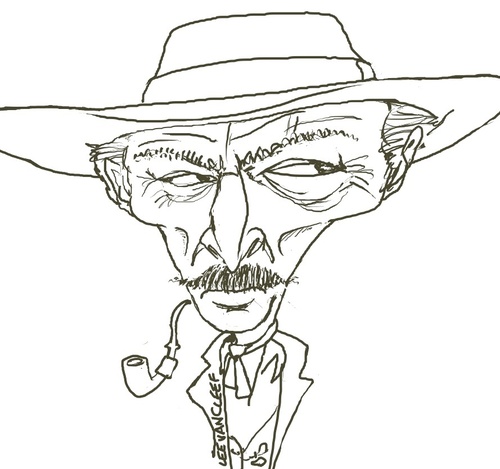 Cartoon: Lee Van Cleef (medium) by Andyp57 tagged caricature,wacom,painter