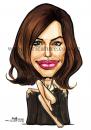 Cartoon: caricature Angelina Jolie (small) by jit tagged caricature angelina jolie celebrity