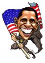 Cartoon: caricature of Barack Obama (small) by jit tagged caricature barack obama black us president