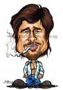 Cartoon: Celebrity caricature - Brad Pitt (small) by jit tagged celebrity,caricature,brad,pitt