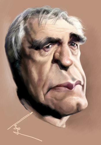 Cartoon: Brian Cox (medium) by besikdug tagged brian,cox,besikdug,georgia,karikature