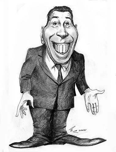 Cartoon: Fernandel (medium) by besikdug tagged fernandel,besikdug,karikatura,france,besik,dugashvili
