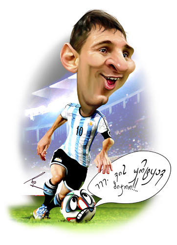 Lionel Messi By besikdug | Sports Cartoon | TOONPOOL