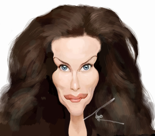 Cartoon: Liv Tyler (medium) by besikdug tagged actor,holliwood,besikdug,liv,taler,georgia,usa