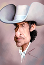 Cartoon: Bob Dylan (small) by besikdug tagged bob,dylan,besikdug,besik,dugashvili,karikature