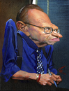 Cartoon: Larry King (small) by besikdug tagged larry,king,besikdug,karikature,besik,dugashvili,georgia