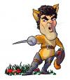 Cartoon: Banderas (small) by freekhand tagged antonio banderas shreck cat boots