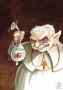 Cartoon: Aprile  preserfatifen part.5 (small) by matteo bertelli tagged illustration ratzinger