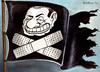 Cartoon: the pirate is coming (small) by matteo bertelli tagged bertelli berlusconi pirate