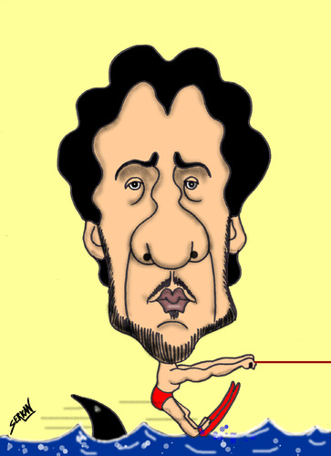 Cartoon: ALEX   jaws (medium) by serkan surek tagged surekcartoons