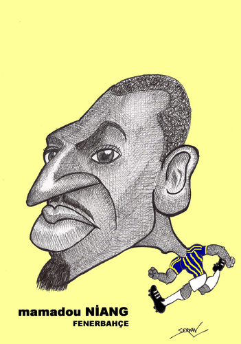 Cartoon: MAMADOU NIANG (medium) by serkan surek tagged surekcartoons