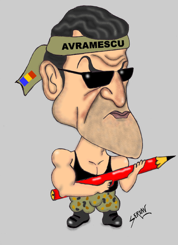 Cartoon: MARIAN AVRAMESCU (medium) by serkan surek tagged surekcartoons