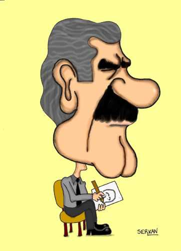 Cartoon: MUSTAFA TOZAKI (medium) by serkan surek tagged surekcartoons